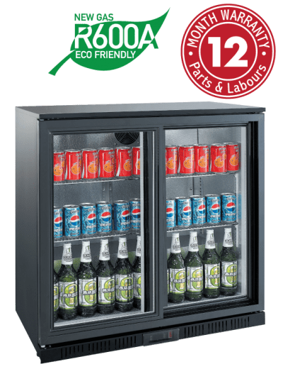 Backbar Display Refrigerators - Two Sliding Doors